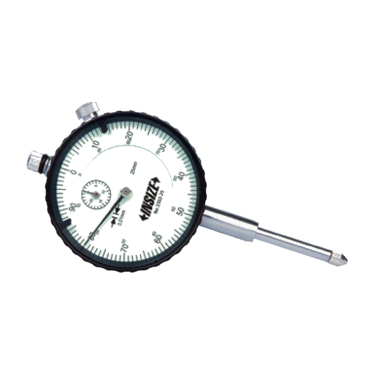 INSIZE 2318-15F — Comparateur a cadran 15mm, 0,1mm, dos plat