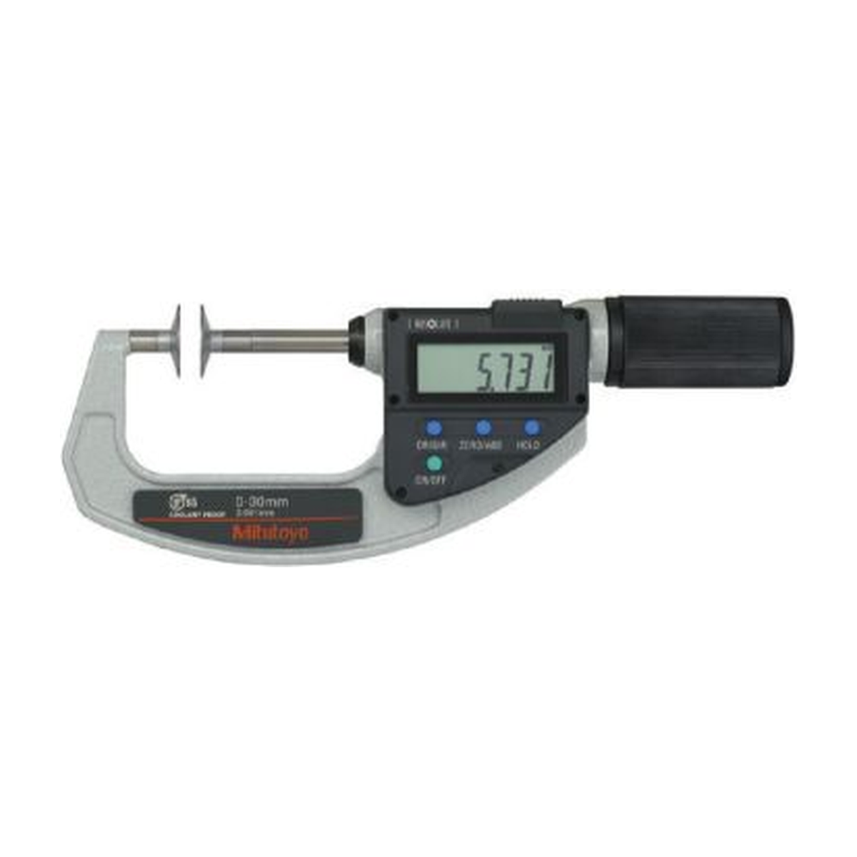 Mitutoyo 369-411 — Micromètre Digimatic 0-30 mm, disque 20 mm