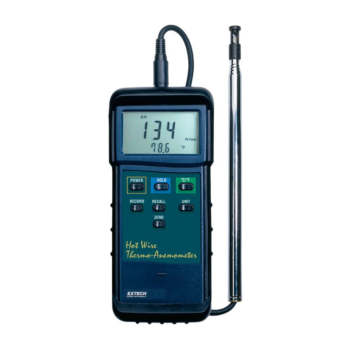EXTECH 407123 — Thermo-anemometre a fil chaud robuste