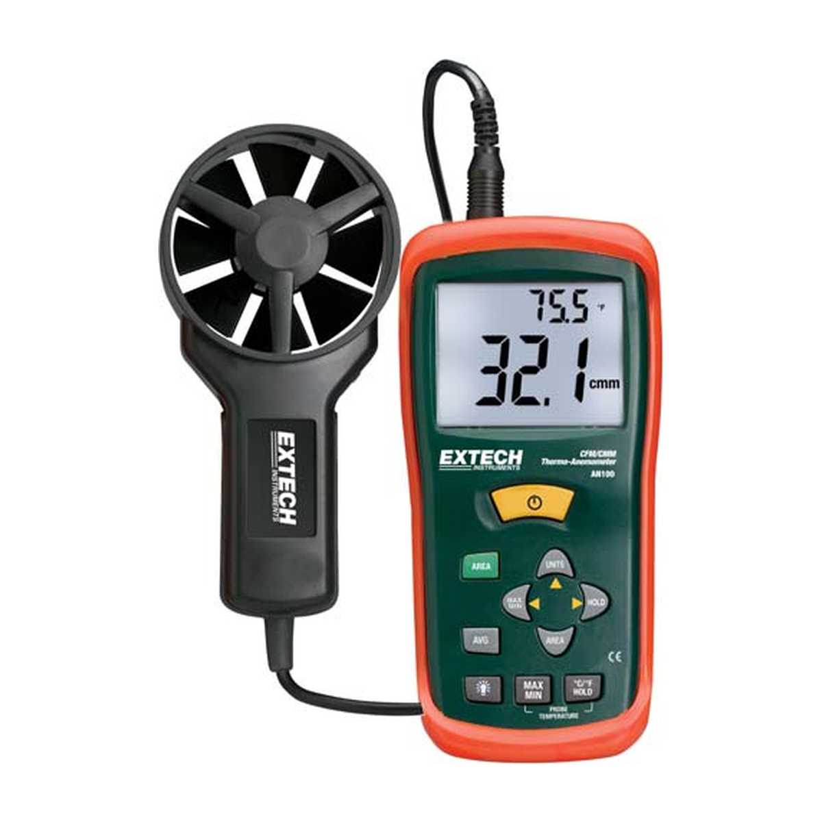 EXTECH AN100 — Mini thermo-anemometre CFM/CMM