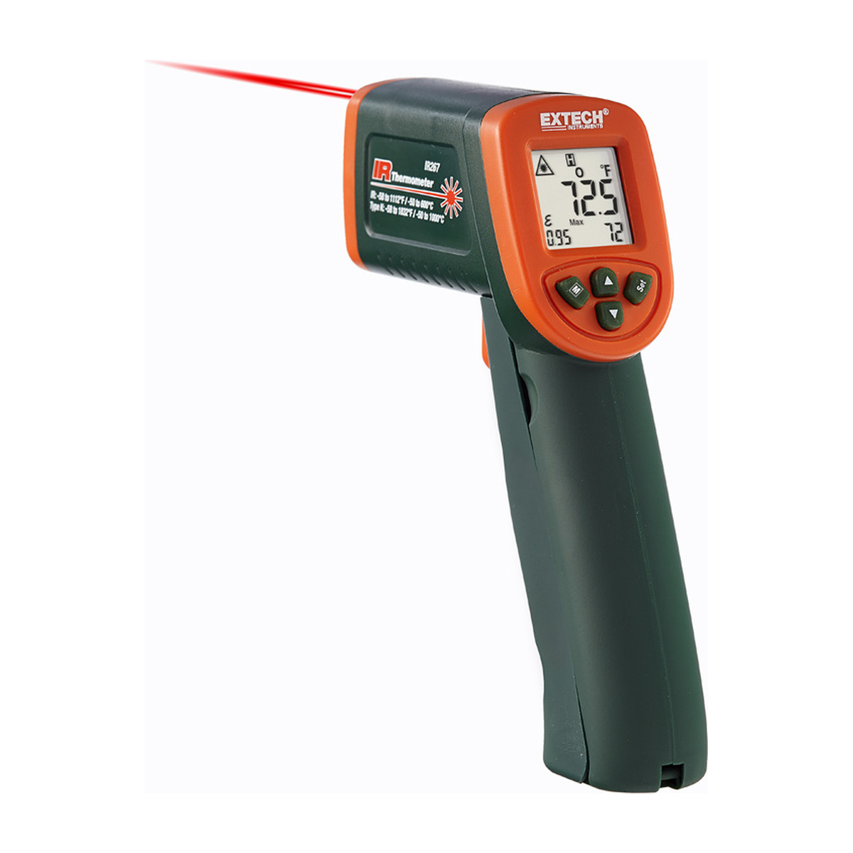 EXTECH IR267 — Mini thermometre infrarouge avec entree type K