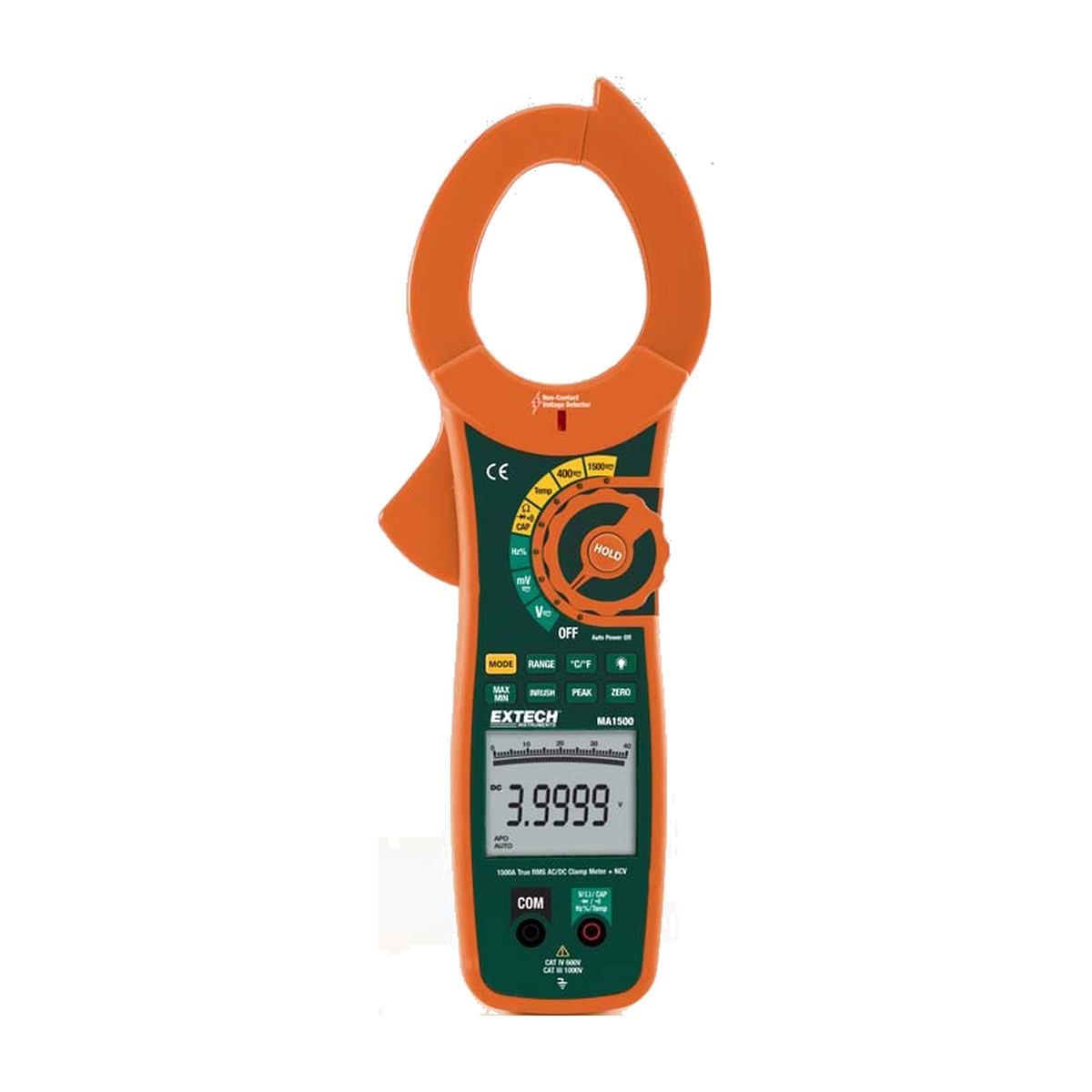 EXTECH MA1500 — Pince amperemetrique AC/DC 1500A True RMS + NCV