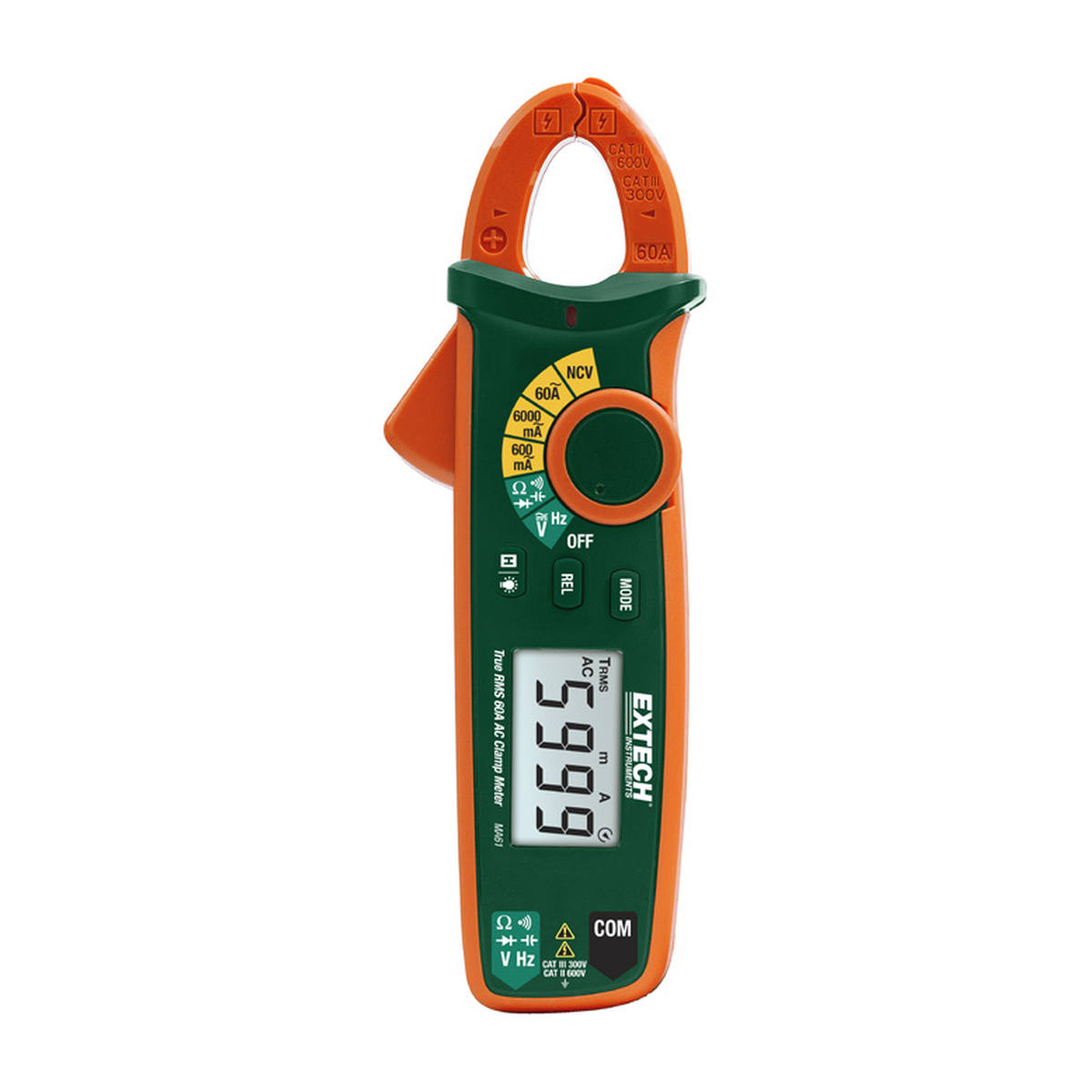 EXTECH MA61 — Pince amperemetrique CA 60A True RMS + NCV