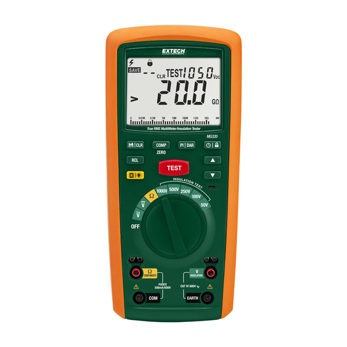 EXTECH MG320 — Testeur d'isolation CAT IV / multimetre True RMS