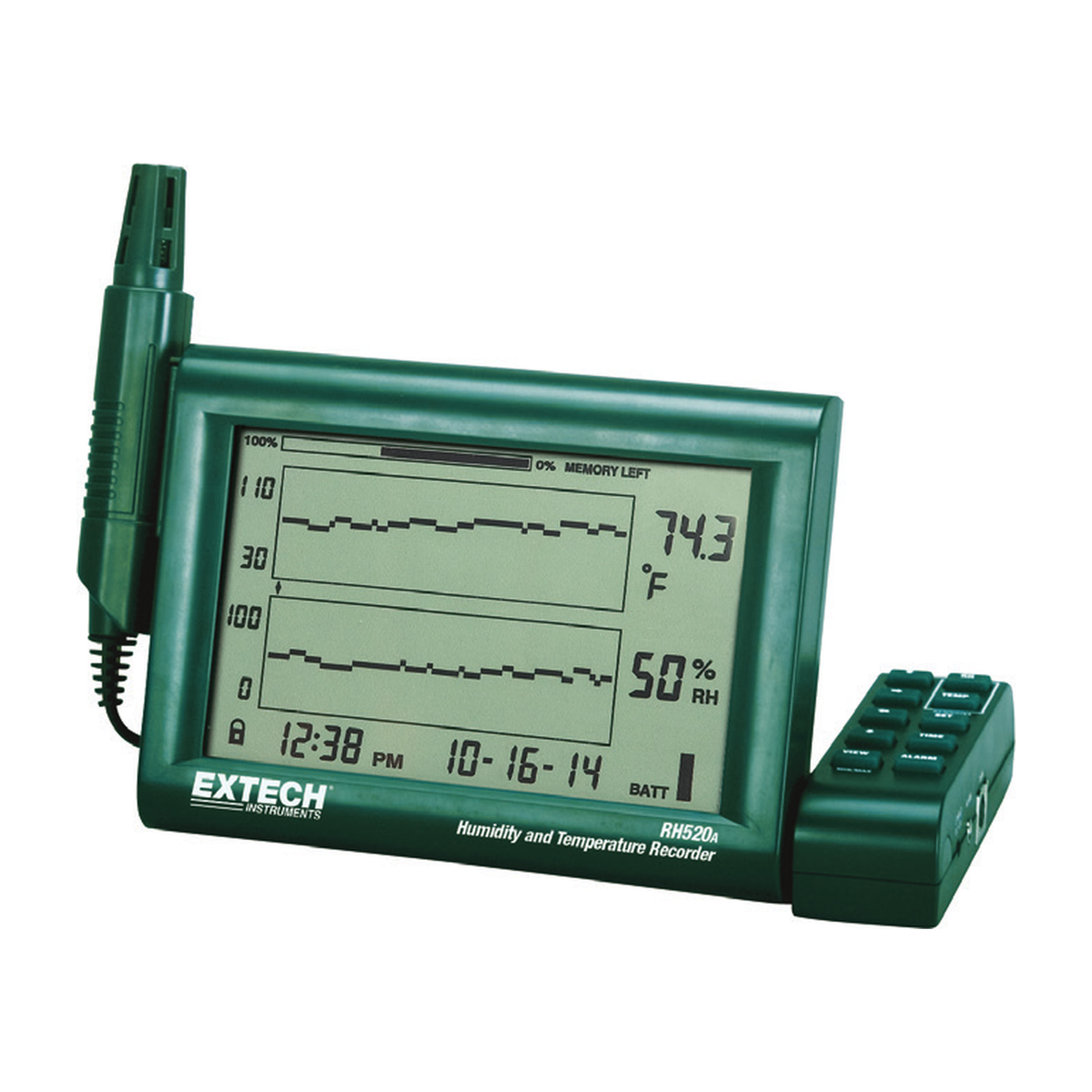 EXTECH RH520A — Enregistreur graphique d'humidite et de temperature avec sonde